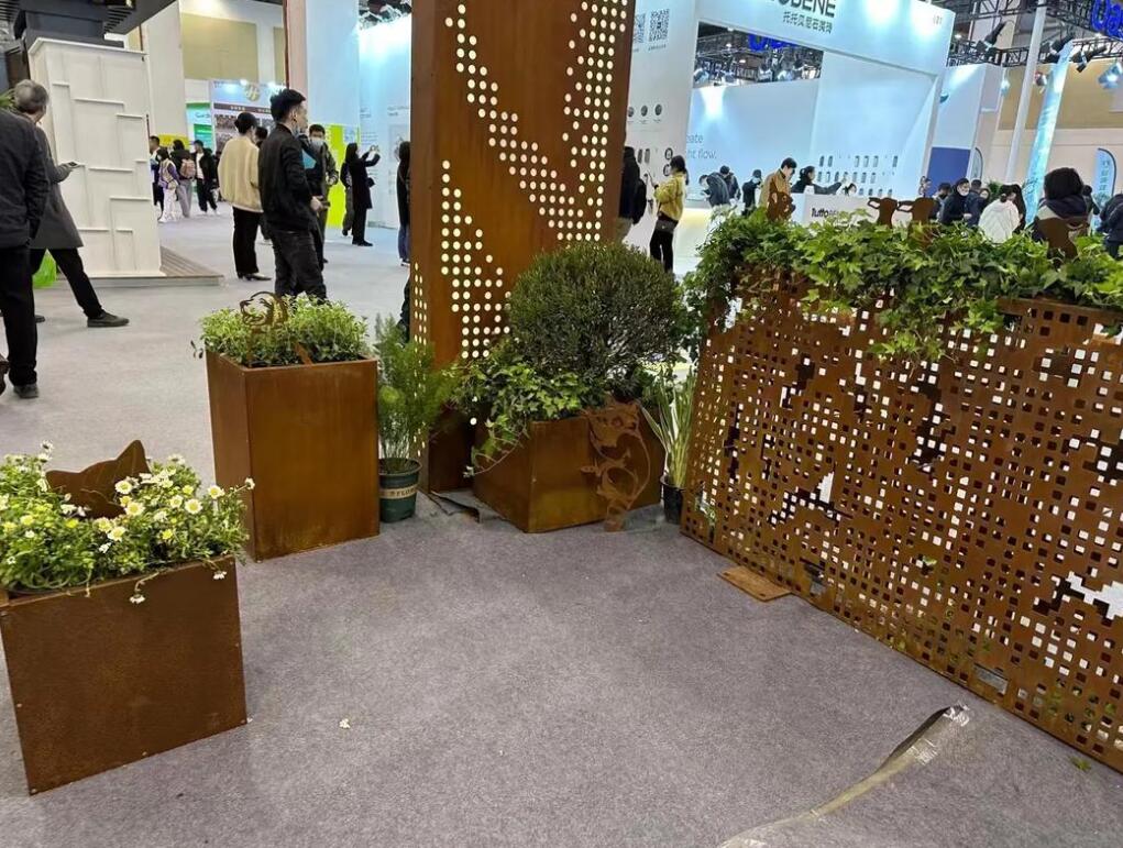 七叉镇耐候钢花箱